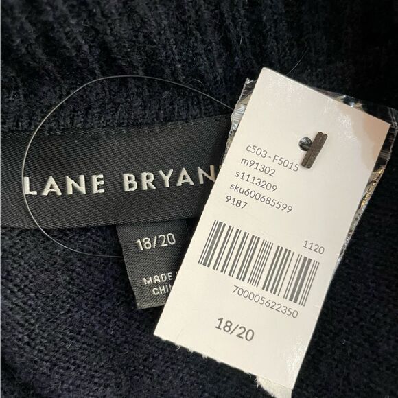 Lane Bryant Colorblock Stripe Cowl Neck Long Sleeve Knit Sweater Size 18/20 NEW - Picture 9 of 9